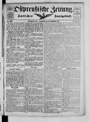Ostpreußische Zeitung vom 16.09.1897