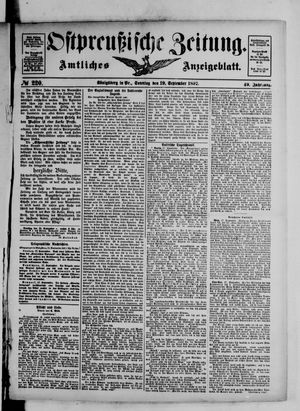 Ostpreußische Zeitung vom 19.09.1897