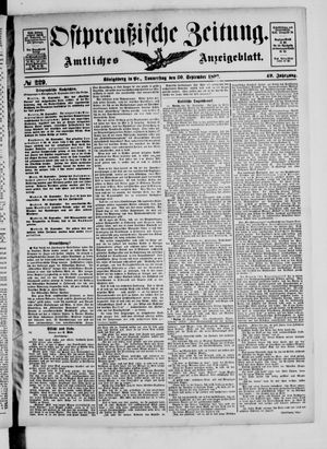Ostpreußische Zeitung vom 30.09.1897