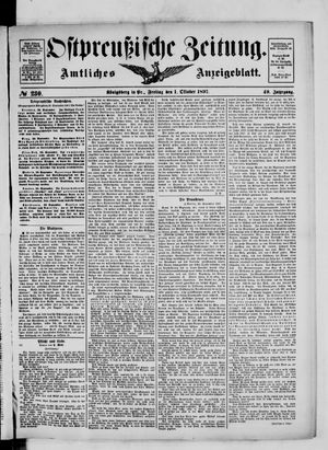 Ostpreußische Zeitung vom 01.10.1897