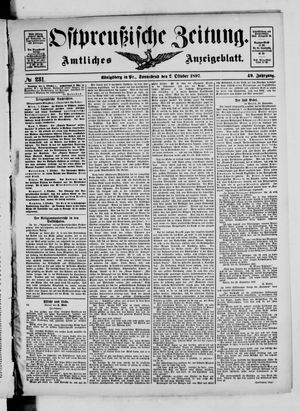 Ostpreußische Zeitung vom 02.10.1897