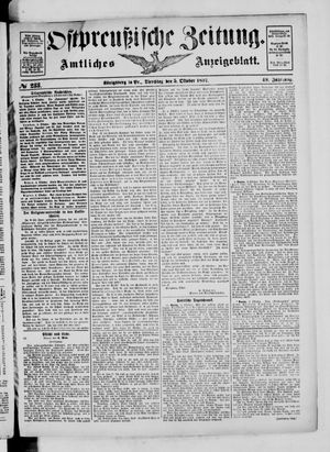 Ostpreußische Zeitung vom 05.10.1897
