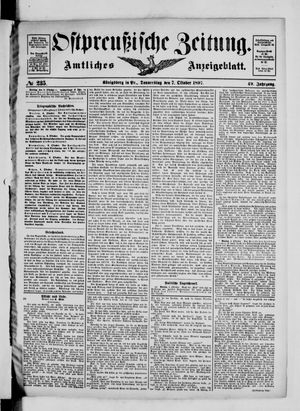 Ostpreußische Zeitung vom 07.10.1897