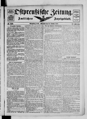 Ostpreußische Zeitung vom 13.10.1897