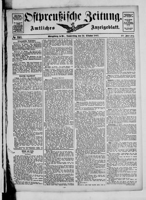 Ostpreußische Zeitung vom 14.10.1897