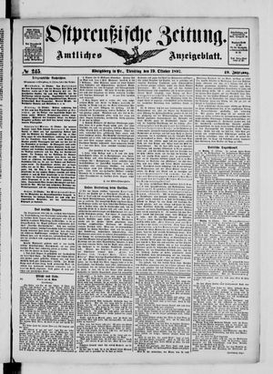 Ostpreußische Zeitung vom 19.10.1897