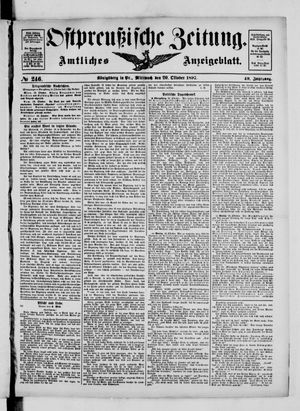 Ostpreußische Zeitung vom 20.10.1897