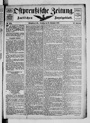 Ostpreußische Zeitung vom 23.11.1897