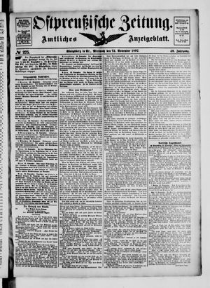 Ostpreußische Zeitung vom 24.11.1897