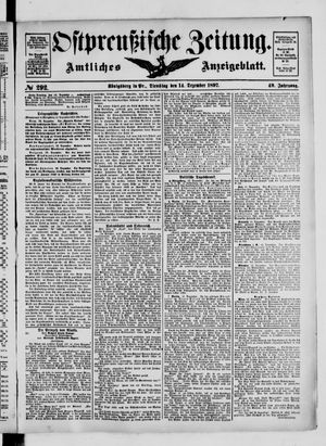 Ostpreußische Zeitung vom 14.12.1897