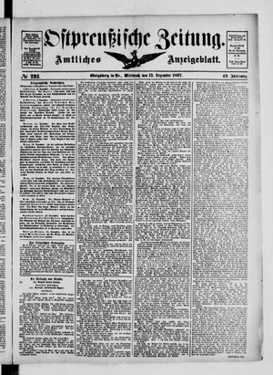 Ostpreußische Zeitung vom 15.12.1897