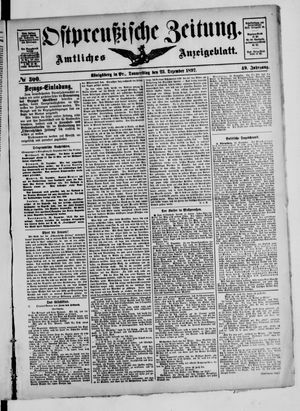 Ostpreußische Zeitung vom 23.12.1897