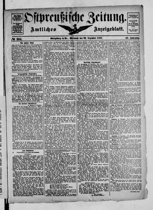 Ostpreußische Zeitung vom 29.12.1897
