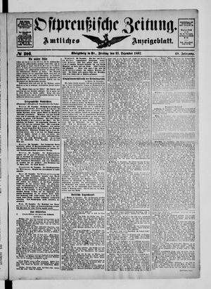 Ostpreußische Zeitung vom 31.12.1897