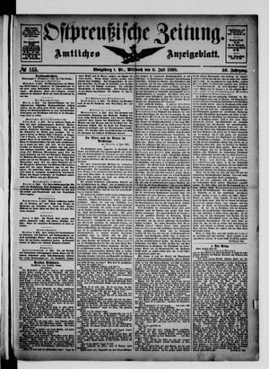 Ostpreußische Zeitung vom 06.07.1898
