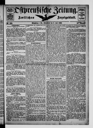 Ostpreußische Zeitung vom 09.07.1898