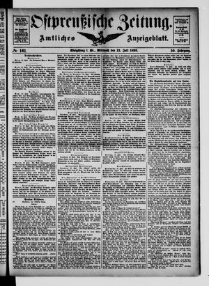Ostpreußische Zeitung on Jul 13, 1898