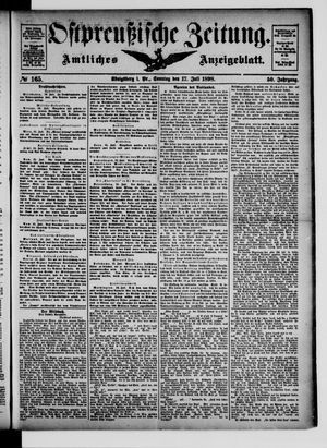 Ostpreußische Zeitung on Jul 17, 1898