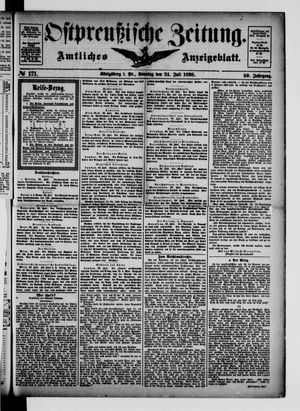 Ostpreußische Zeitung vom 24.07.1898