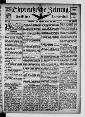 Ostpreußische Zeitung vom 27.07.1898