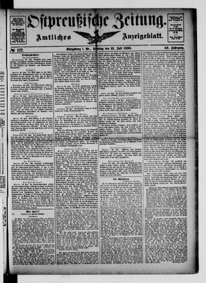 Ostpreußische Zeitung on Jul 31, 1898