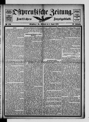 Ostpreußische Zeitung vom 03.08.1898