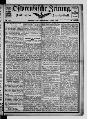 Ostpreußische Zeitung on Aug 4, 1898