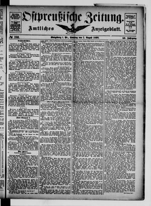 Ostpreußische Zeitung vom 07.08.1898