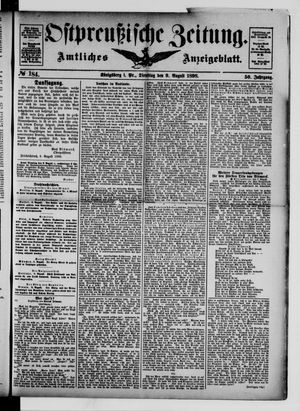 Ostpreußische Zeitung on Aug 9, 1898