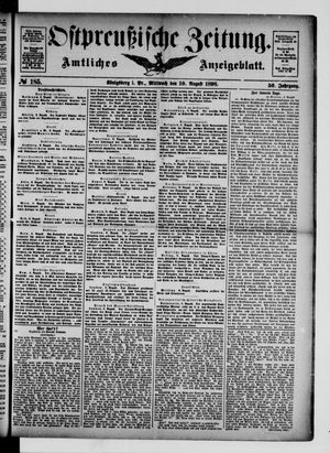 Ostpreußische Zeitung vom 10.08.1898