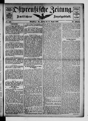 Ostpreußische Zeitung vom 12.08.1898