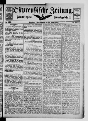 Ostpreußische Zeitung vom 16.08.1898