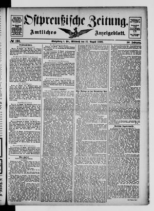 Ostpreußische Zeitung vom 17.08.1898