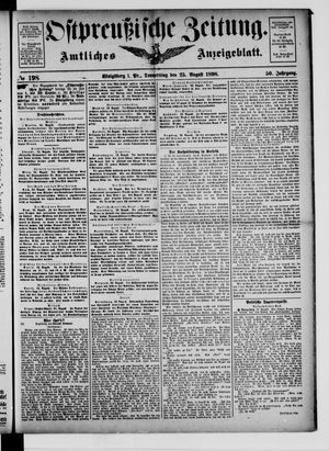 Ostpreußische Zeitung vom 25.08.1898