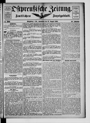 Ostpreußische Zeitung on Aug 27, 1898