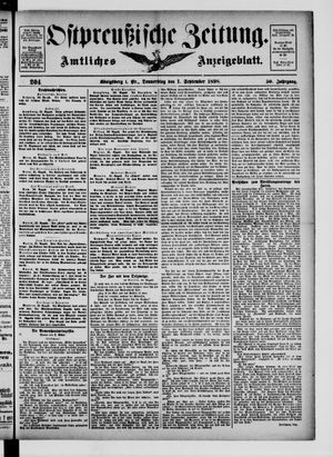 Ostpreußische Zeitung on Sep 1, 1898