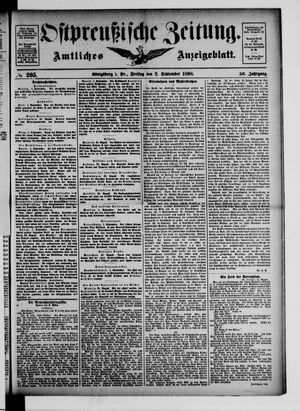 Ostpreußische Zeitung vom 02.09.1898