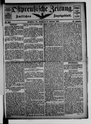 Ostpreußische Zeitung on Sep 11, 1898