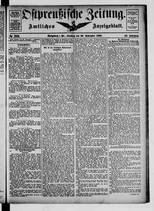 Ostpreußische Zeitung vom 20.09.1898
