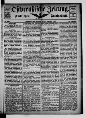 Ostpreußische Zeitung on Sep 21, 1898