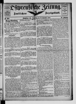 Ostpreußische Zeitung vom 22.09.1898