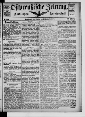 Ostpreußische Zeitung vom 27.09.1898