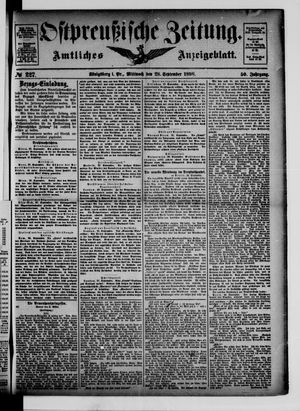 Ostpreußische Zeitung on Sep 28, 1898