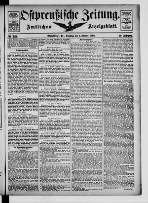 Ostpreußische Zeitung on Oct 4, 1898