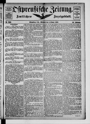 Ostpreußische Zeitung vom 05.10.1898