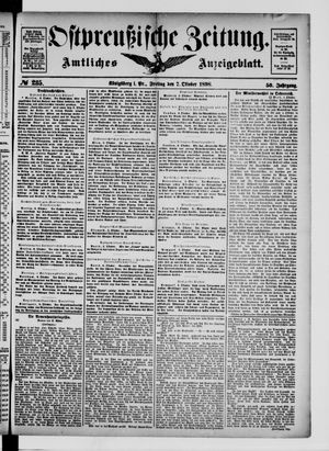 Ostpreußische Zeitung vom 07.10.1898