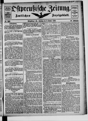 Ostpreußische Zeitung vom 09.10.1898