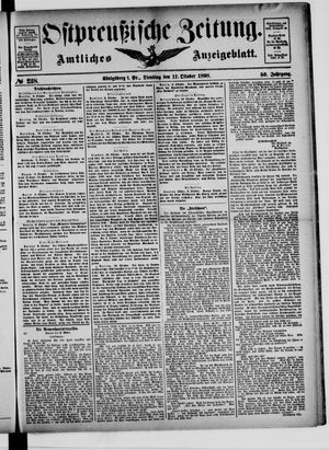 Ostpreußische Zeitung vom 11.10.1898