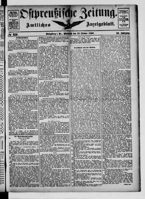 Ostpreußische Zeitung vom 12.10.1898