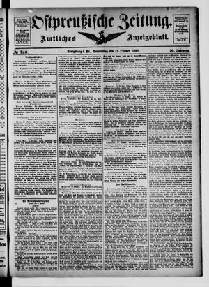 Ostpreußische Zeitung vom 13.10.1898